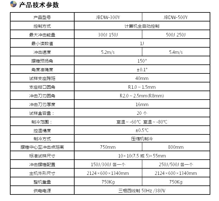 JBDW-300B微機控制低溫全自動沖擊試驗機