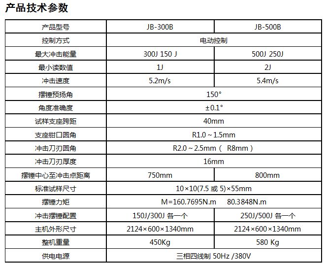 JB-300B半自動(dòng)沖擊試驗(yàn)機(jī)